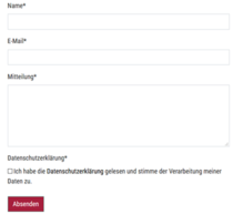 Formular für E-Mail