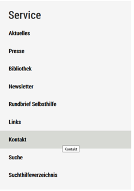 Service-Leiste Kontakt